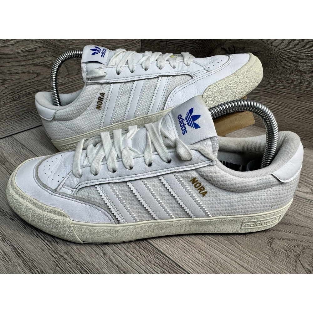 Adidas Nora Low Men's Shoes Sneakers White Leather Sizes 7.5 (IE3119)